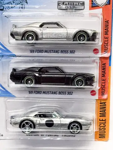 핫휠 ZAMAC MUSTANG FIREBIRD 3대 세트