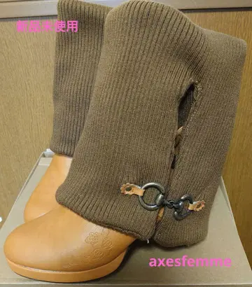 새상품 엑시즈팜 부츠 카멜 M 신발