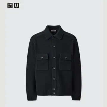 새상품급 UNIQLO U 라무 니트 자켓 블랙 XL