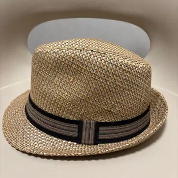 ZARA MAN 베이지 밀짚 페도라 모자