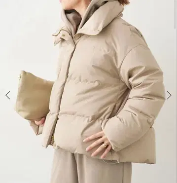 새상품 Deuxieme Classe 쇼트 다운 자켓 베이지