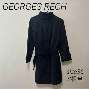 GEORGES RECH 트렌치코트 레인코트 포켓 허리 벨트