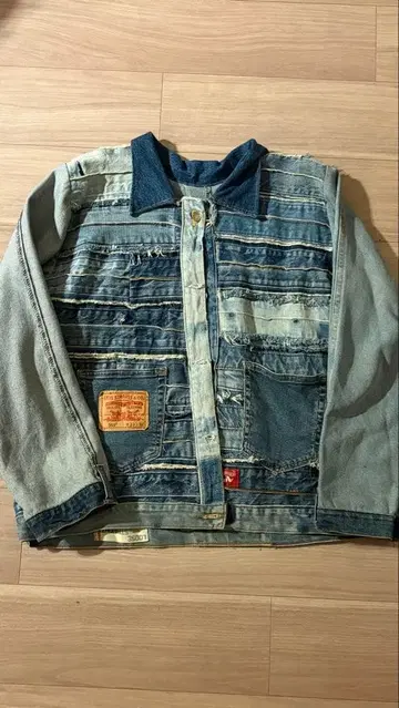 리메이크 데님 자켓