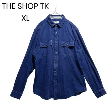 THE SHOP TK 코튼 셔츠 긴팔 셔츠 심플 XL 1519