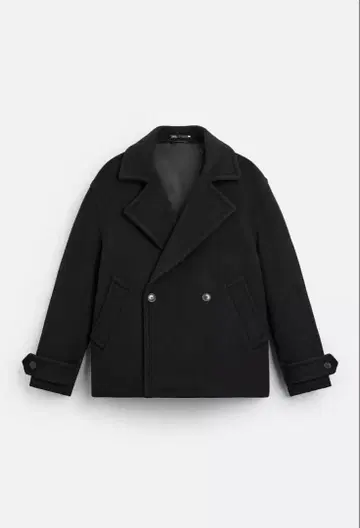 크롭 울 블렌드 코트 ZARA