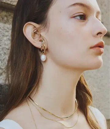 [미사용 새상품] orgue pearl ringcuff