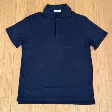 [새상품급] 사이즈 52 쿠르치아니 피케 셔츠 네이비