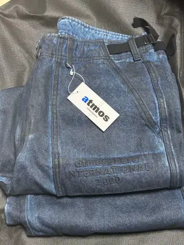 atmos 아토모스 데님 카고 팬츠 블루 XXL