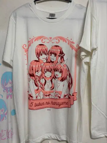 5등분의 신부 디자인 T셔츠 화이트 L