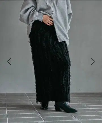 LEPSIM 프린지 니트 스커트 택 포함 미사용 새상품