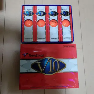 투어 스테이지 V10 브릿지스톤 골프공 오렌지 1더즌 1