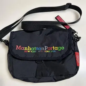 맨하탄 포티지 숄더백 블랙