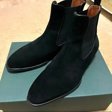 Jobb's 블랙 스웨이드 사이드 고어 부츠