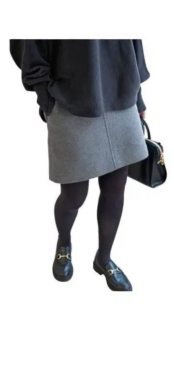 Spick andSpan 멜톤 A라인 미니 스커트 새상품급