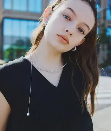 [미사용 새상품] orgue chain pearl choker