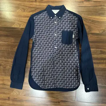 MINOTAUR 네이비 체크 무늬 셔츠