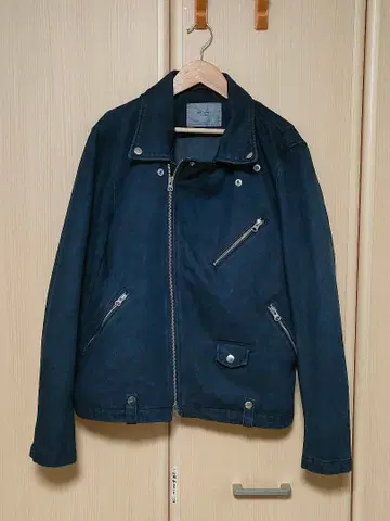 후염 데님 라이더 자켓 BROWNY vintage M 사이즈