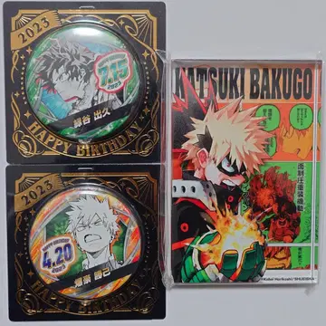 2023년 벌스데이 캔뱃지, 아크릴 블록 미도리야 이즈쿠 바쿠고 카츠키