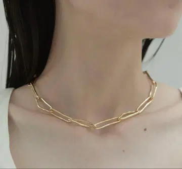 [ 새상품 ] novice 목걸이 왜곡 체인 목걸이 gold
