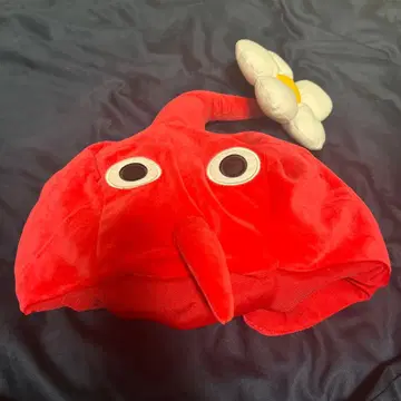 피크민 빨간색 코스프레 모자