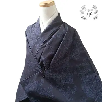 900 기모노 이중 기모노 기장 157 유키쓰무기 네이비 파랑