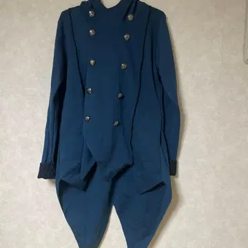 아르곤킨 네이비 더블 브레스트 비대칭 자켓