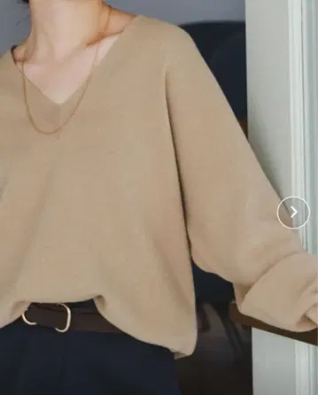 [가격 인하 가능] Noble 캐시미어 MIX 스무스 V넥 풀오버