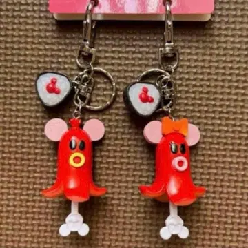디즈니 미키 & 미니 타코야키 키체인 세트