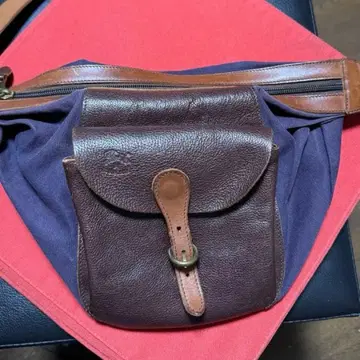 [정품] IL BISONTE 일비종떼 숄더백 천연 가죽 캔버스