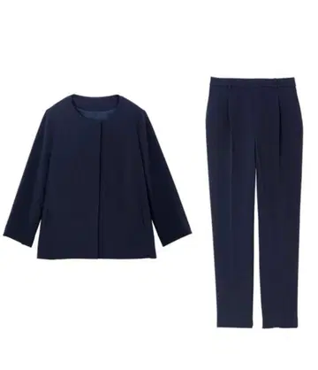 GeeRA 노카라 플레어 라인 자켓 셋업