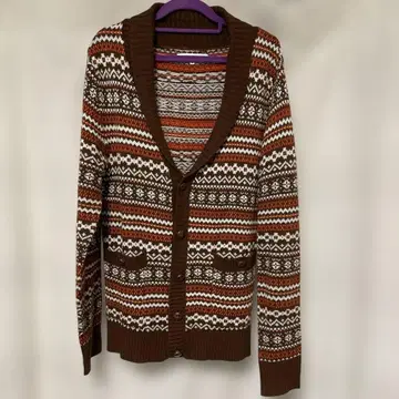 muse heart 패턴 니트 가디건 사이즈 3