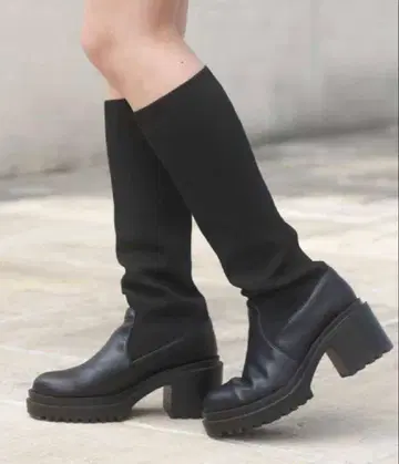 [ Chico ] 삭스 롱 청키 부츠