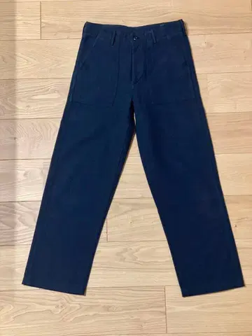 orSlow [ 오어슬로우 ] 베이커 팬츠 블랙 울 혼방 헤링본