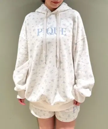 젤라또피케 꽃무늬 쭈리 후디 새상품급