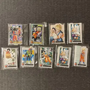 제일복권 드래곤볼 40주년 F상 아크릴 키홀더 9점 묶음 판매 시크릿