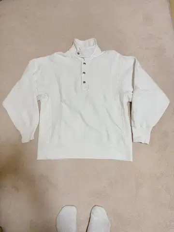 챔피온 리버스 위브 맨투맨 화이트