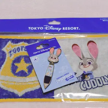 주디 핀 배지 & 미니 타월 디즈니 리조트 주토피아 LA