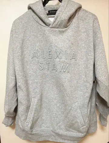 ALEXIA STAM 로고 그레이 트레이닝복 F 사이즈