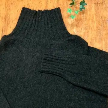 MARGARET HOWELL 캐시미어 터틀넥 니트 블랙