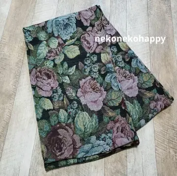 [약간의 하자] 어른용 헤코비 고블랑 직조 로즈 가든 기모노 오비