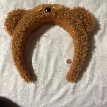 곰 귀 머리띠 브라운