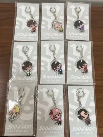 Snow Man 스노치루 아크릴 키링 9개 세트