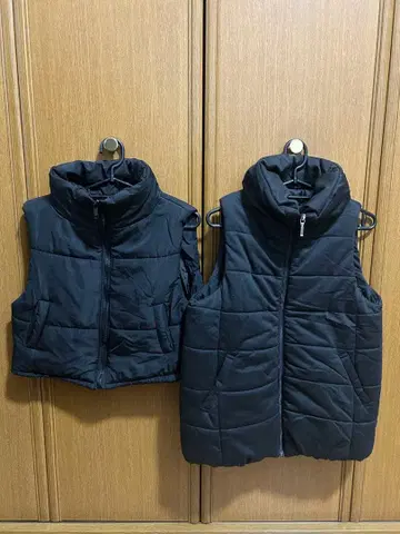 다운 베스트 2벌 세트 레귤러 기장, 숏 기장