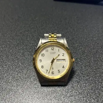 CITIZEN 쿼츠 손목시계 실버/골드