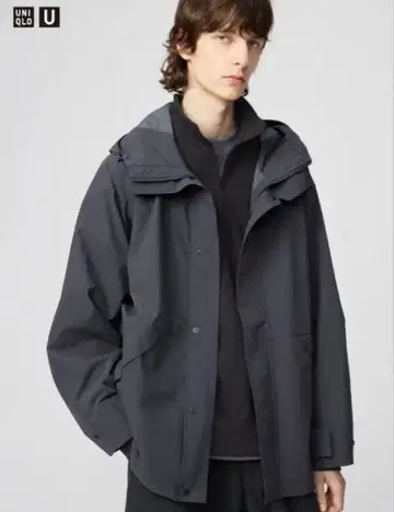 블록테크 유틸리티 후드티 유니클로 u