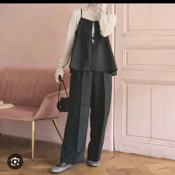 프릭스스토어 울리 터치 뷔스티에 팬츠 세트 블랙