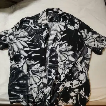H&M 흑백 패턴 셔츠 XL