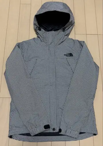 The North Face 마운틴 후드티 블랙 화이트 체크
