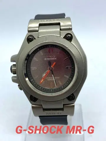 G-SHOCK MR-G 손목시계 실버/오렌지