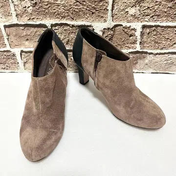 Crist Vogue 숏부츠 36 스웨이드 느낌 라운드토 브라운